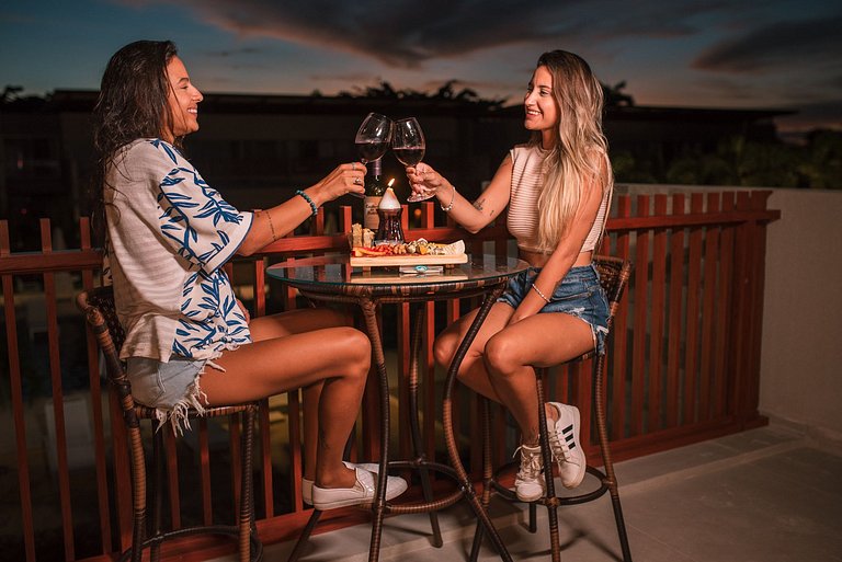 Qavi - Flat completo com vista piscina #ÎledePipa