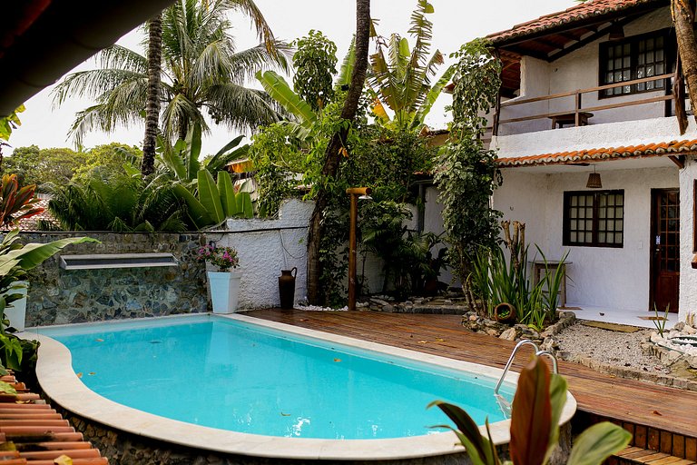 Qavi - Villa di Milos Suíte Frente Piscina #Pipa