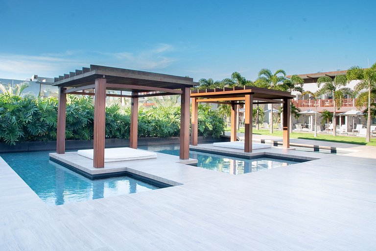 Qavi - Flat rua principal vista jardim #ÎledePipa