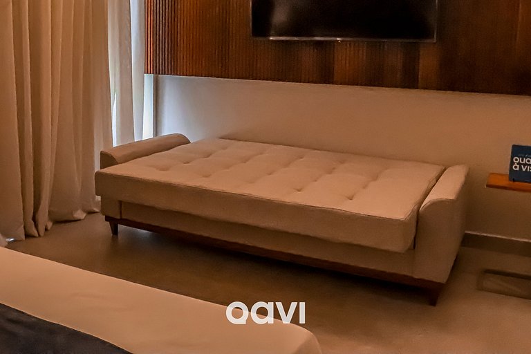 Qavi - Flat rua principal vista jardim #ÎledePipa