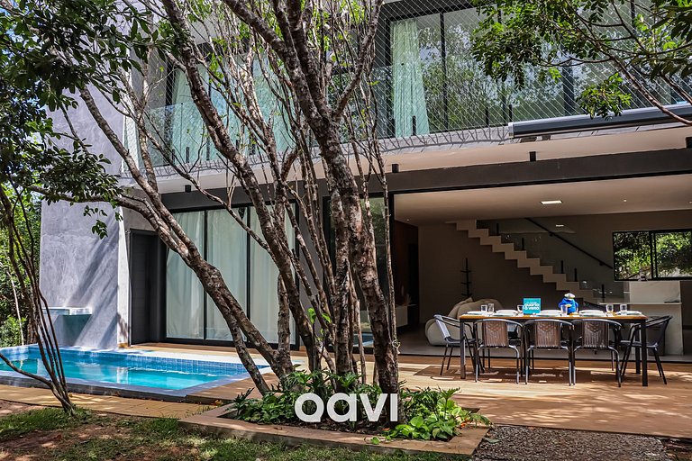 Qavi - Casa luxuosa em condomínio fechado na praia da Pipa -