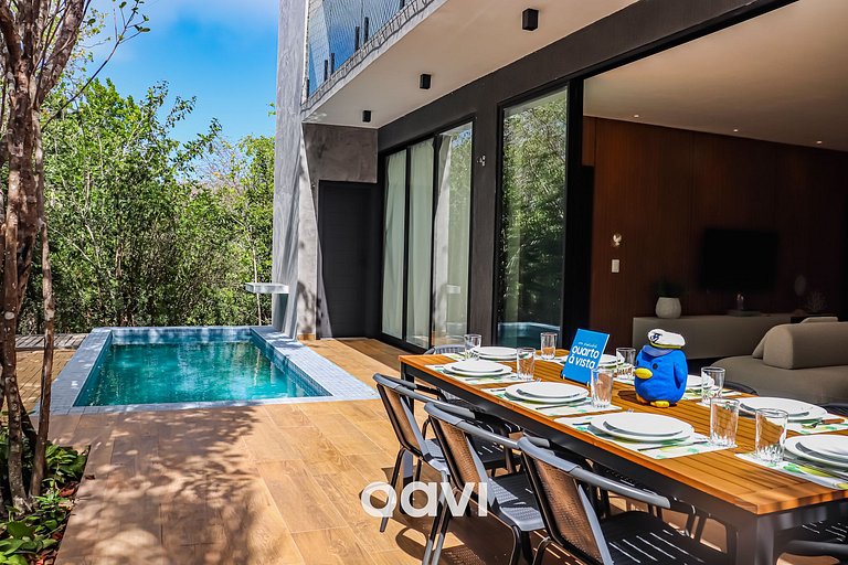 Qavi - Casa luxuosa em condomínio fechado na praia da Pipa -
