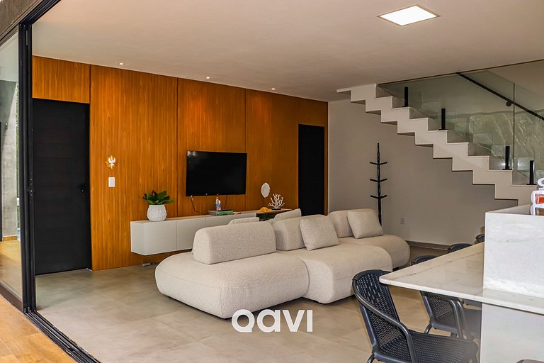 Qavi - Casa luxuosa em condomínio fechado na praia da Pipa -