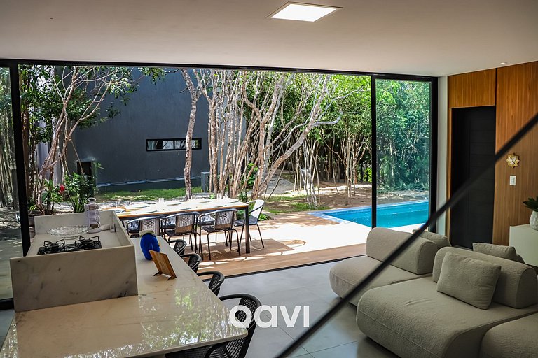 Qavi - Casa luxuosa em condomínio fechado na praia da Pipa -