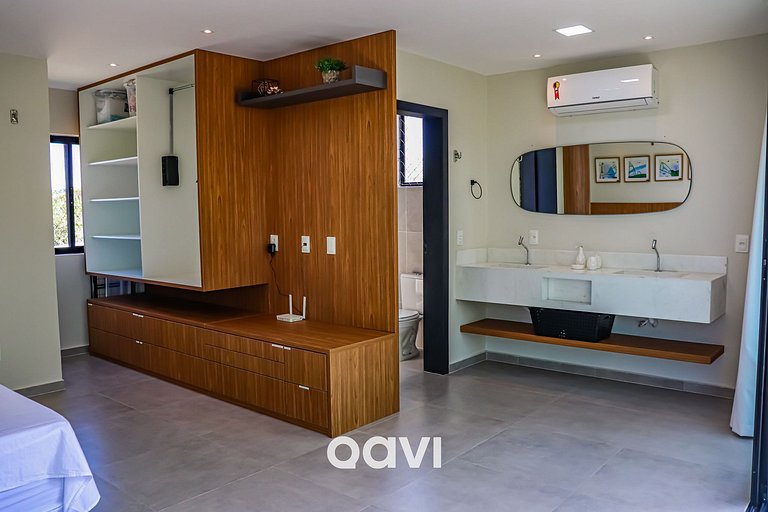 Qavi - Casa luxuosa em condomínio fechado na praia da Pipa -