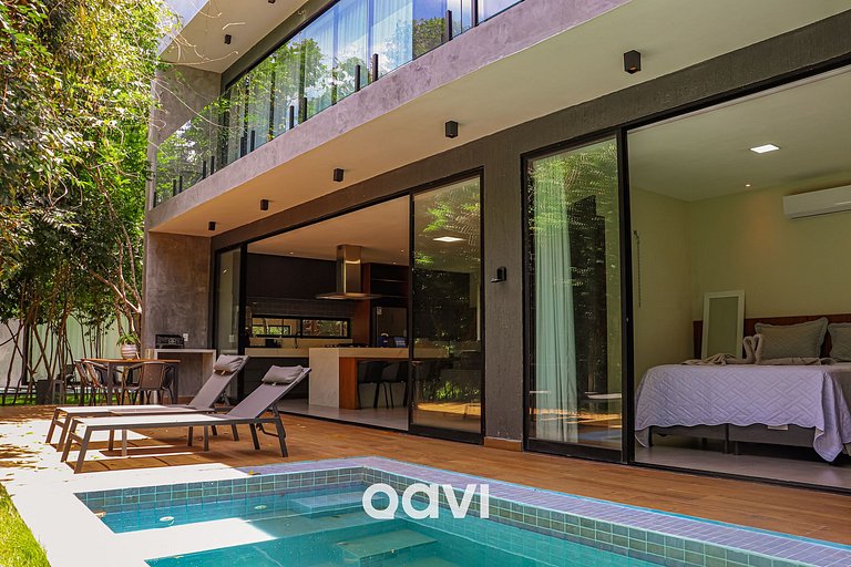 Qavi - Casa luxuosa em condomínio fechado na praia da Pipa -