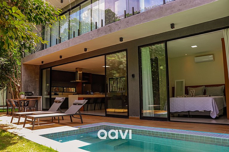 Qavi - Casa luxuosa em condomínio fechado na praia da Pipa -