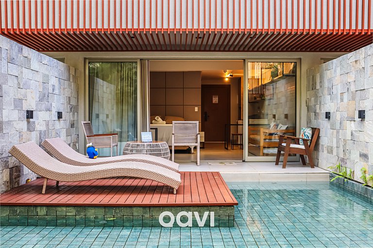 Qavi - Flat completo com piscina privativa #ÎledePipa