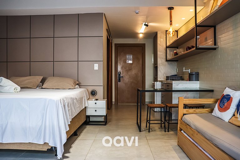Flat Ile de Pipa Deck Molhado Cartagena by QAVI