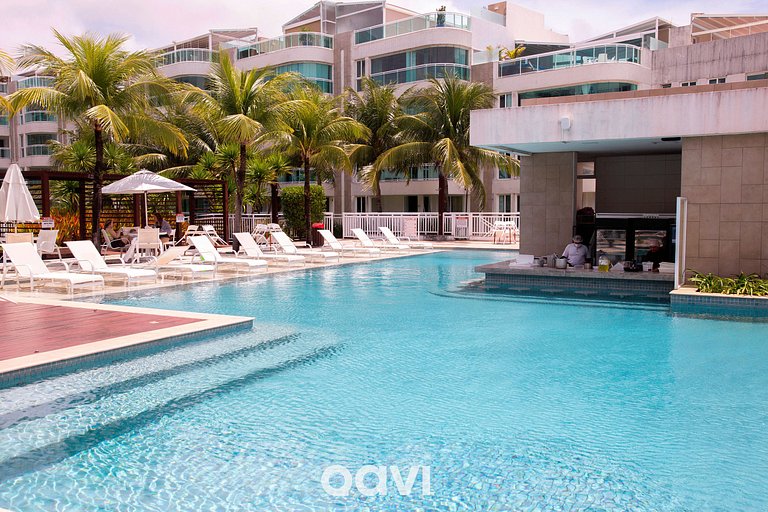 Qavi - Flat Resort Beira Mar Cotovelo #InMare322