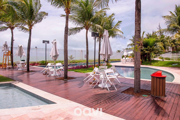 Qavi - Flat Resort Beira Mar Cotovelo #InMare322