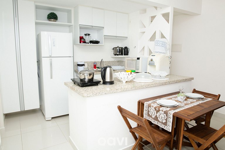 Qavi - Flat Resort Beira Mar Cotovelo #InMare322