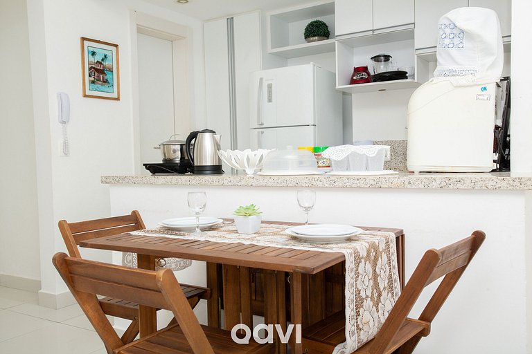 Qavi - Flat Resort Beira Mar Cotovelo #InMare322