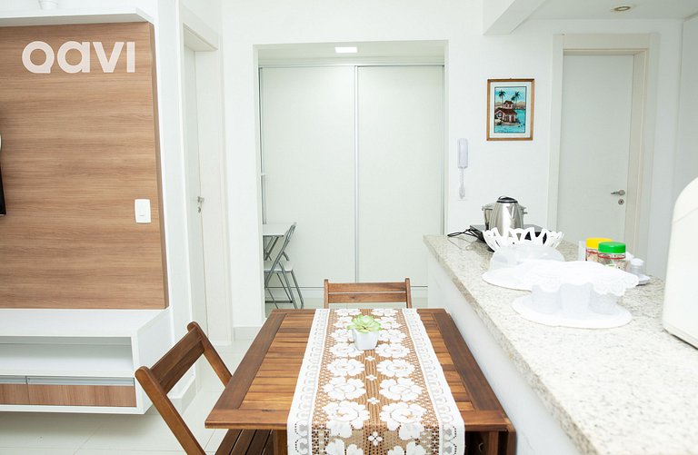 Qavi - Flat Resort Beira Mar Cotovelo #InMare322