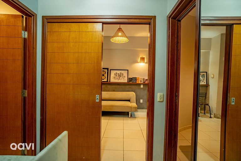 Ap 3 quartos no Elegance beira mar by Qavi