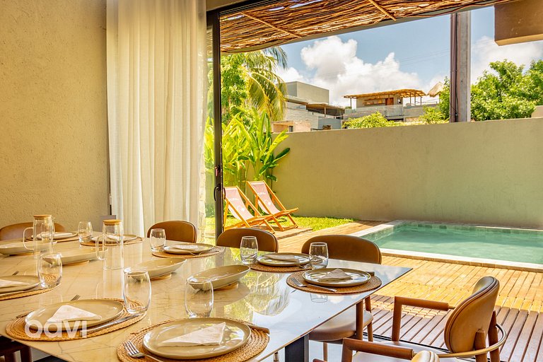 Casa com Piscina em Condomínio Beira Mar by Qavi