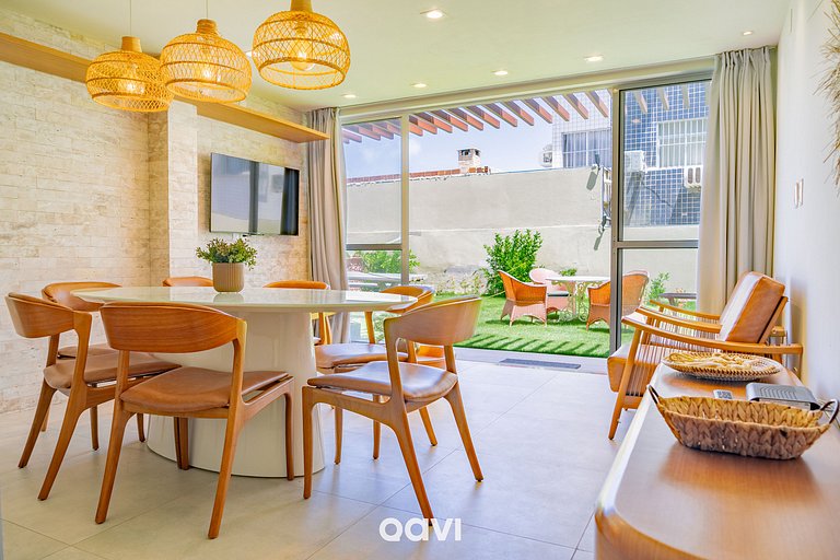 Qavi - Flat Vista Mar de Pirangi #Living14