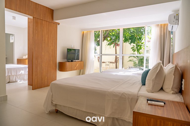 Apto 2 Suites com Jardim #Vip Praia