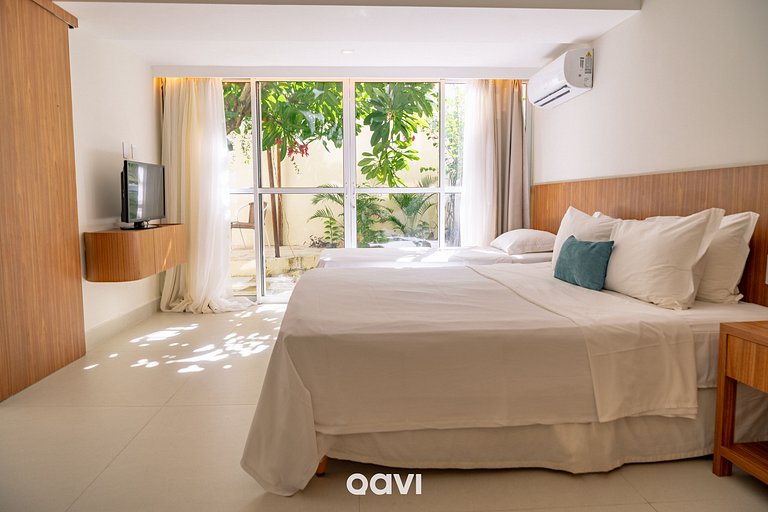 Apartamento 2 Suítes com Jardim #VipPraiaHotel