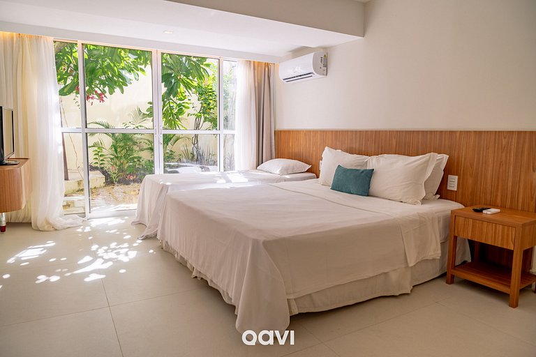 Apto 2 Suites com Jardim #Vip Praia