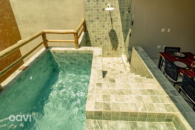Qavi - Triplex com piscina a 250m praia do Patacho