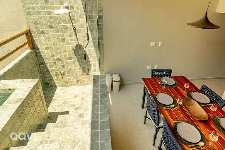 Qavi - Triplex com piscina a 250m praia do Patacho