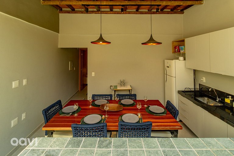 Qavi - Triplex com piscina a 250m praia do Patacho
