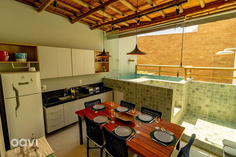 Qavi - Triplex com piscina a 250m praia do Patacho