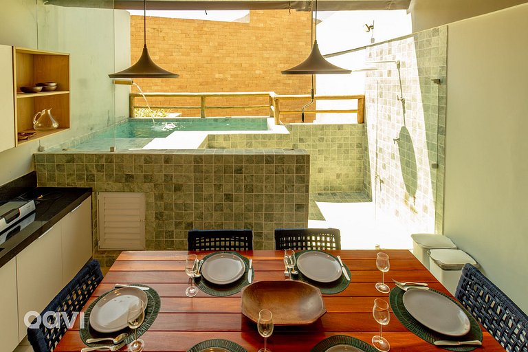Qavi - Triplex com piscina a 250m praia do Patacho
