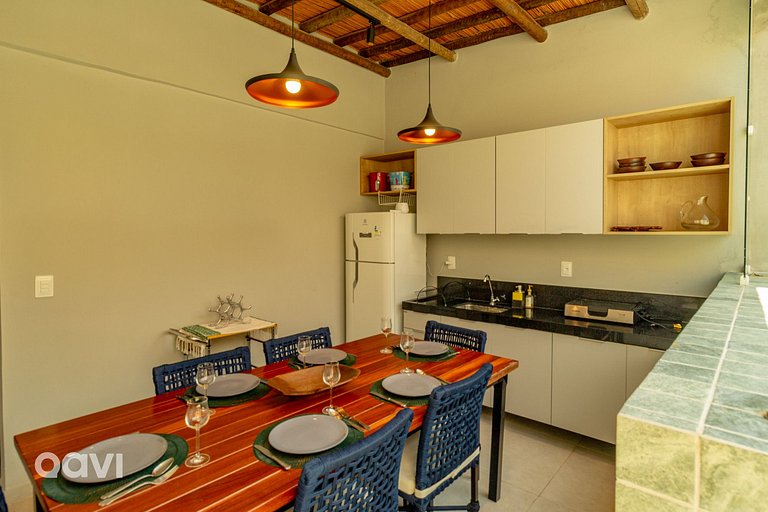 Qavi - Triplex com piscina a 250m praia do Patacho