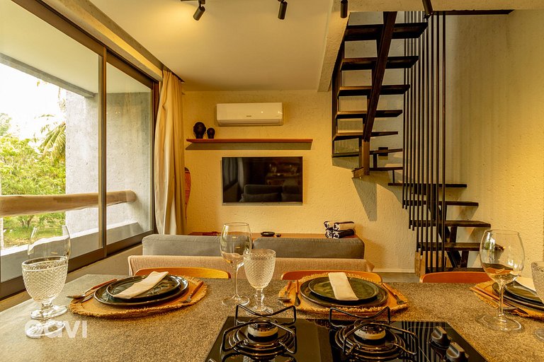 Flat com Piscina em Cobertura em Milagres by Qavi