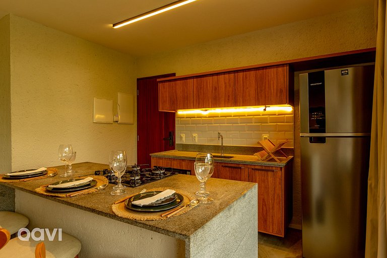 Flat com Piscina em Cobertura em Milagres by Qavi