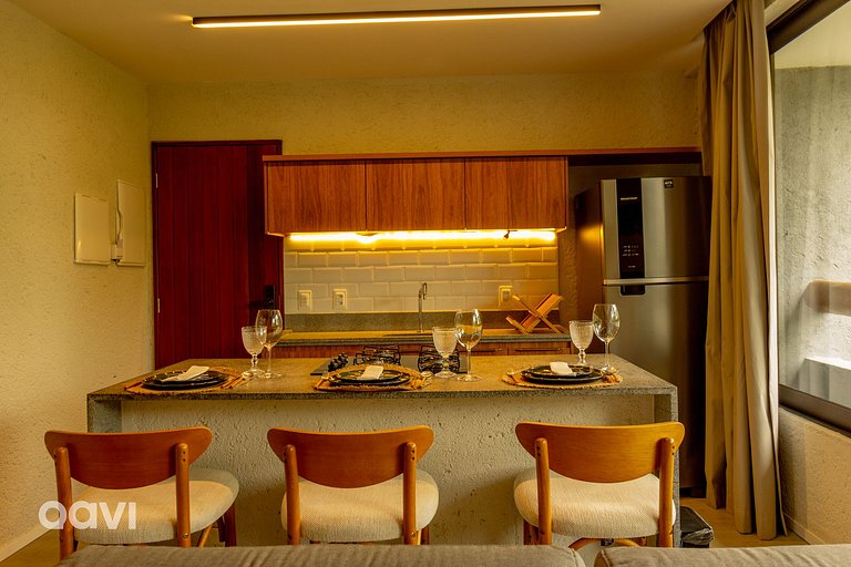 Flat com Piscina em Cobertura em Milagres by Qavi