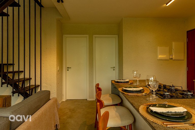 Flat com Piscina em Cobertura em Milagres by Qavi