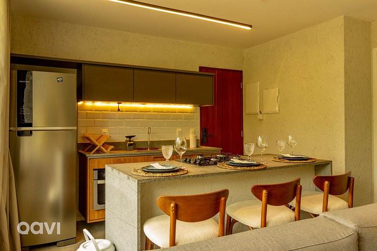 Flat com Piscina no Rooftop em Milagres by Qavi