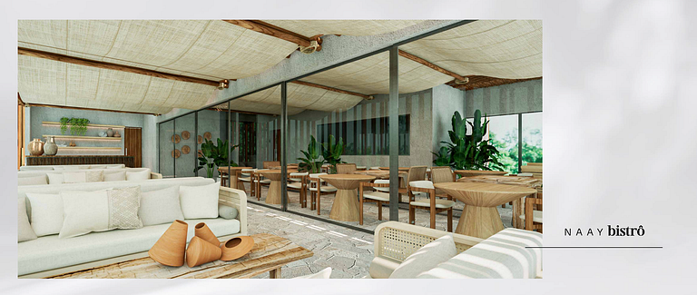 Apartamento de 2 suítes no Naay Villas Boutique