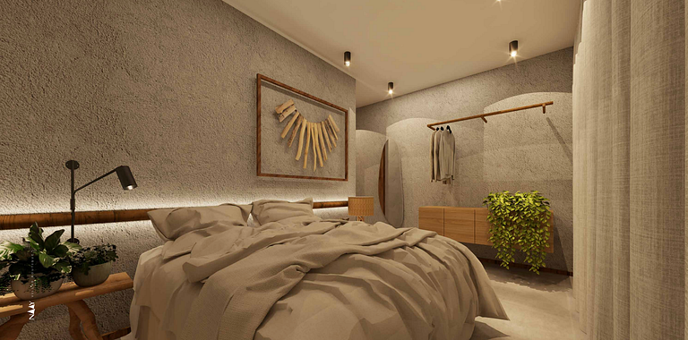 Apartamento de 2 suítes no Naay Villas Boutique