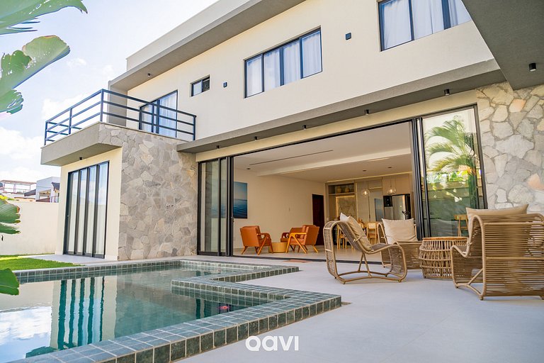Casa Luxo com Piscina e Jacuzzi em Gostoso by Qavi
