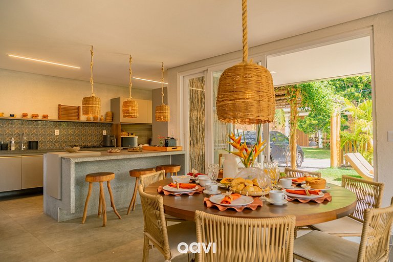 Casa com Piscina Cond Beira-Mar Milagres Qavi