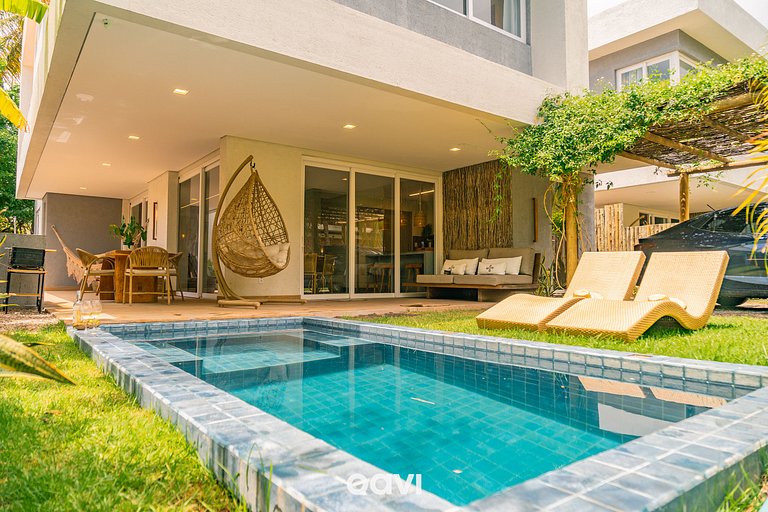 Casa com Piscina Cond Beira-Mar Milagres Qavi