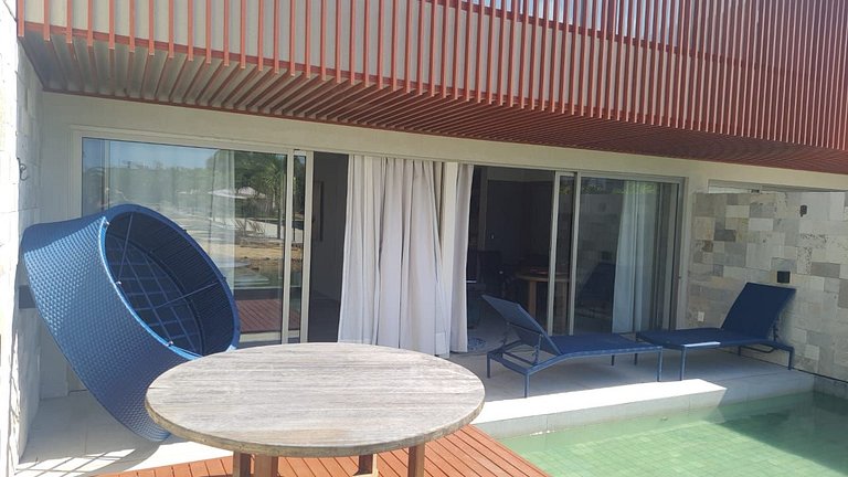 Apartamento de dois quartos no Ile de Pipa