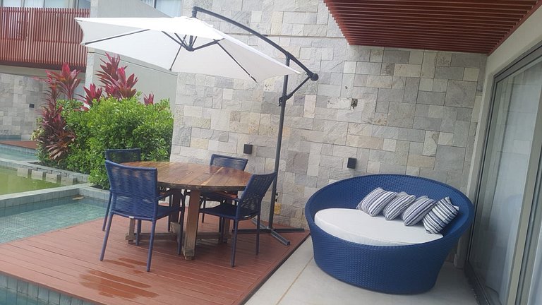 Apartamento de dois quartos no Ile de Pipa