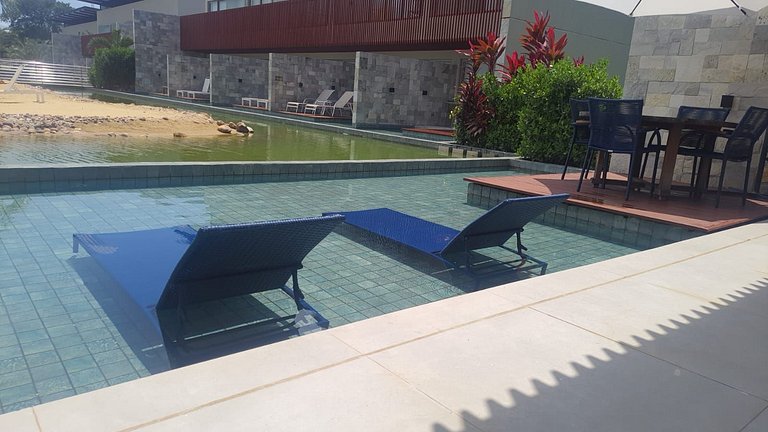 Apartamento de dois quartos no Ile de Pipa