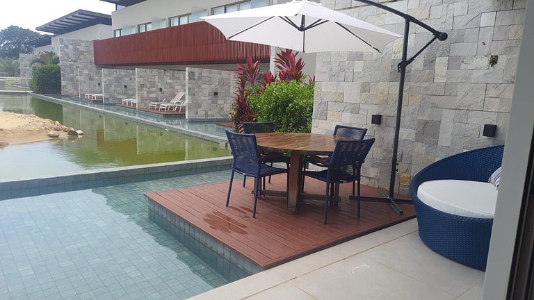 Apartamento de dois quartos no Ile de Pipa