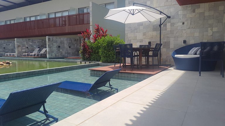 Apartamento de dois quartos no Ile de Pipa