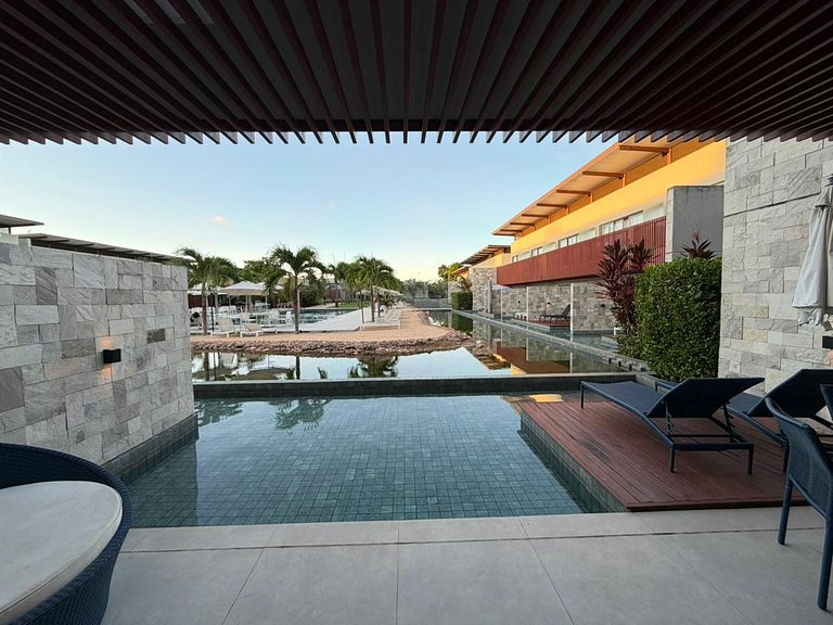 Apartamento de dois quartos no Ile de Pipa