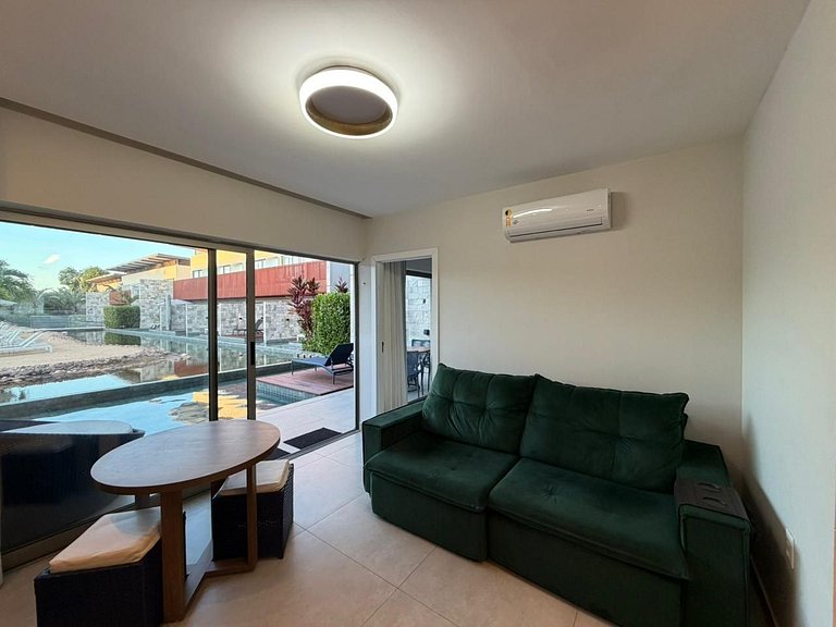 Apartamento de dois quartos no Ile de Pipa