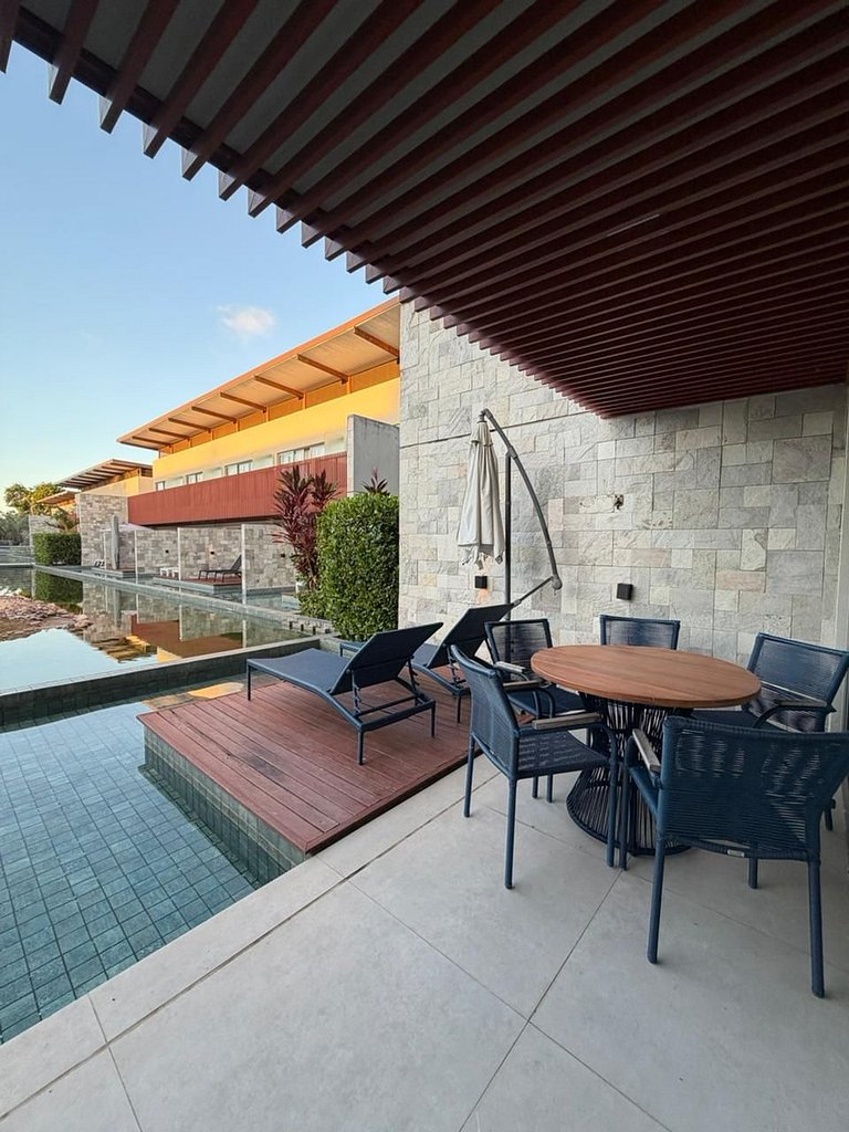 Apartamento de dois quartos no Ile de Pipa