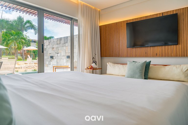 Quarto Deck Molhado Frente Piscina