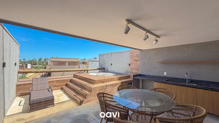 Casa Design com Piscina e Jacuzzi Milagres by Qavi